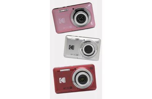 Kodak Pixpro FZ55 16MP 5x Optical Zoom Digital Compact Camera - PINK, RED or SILVER